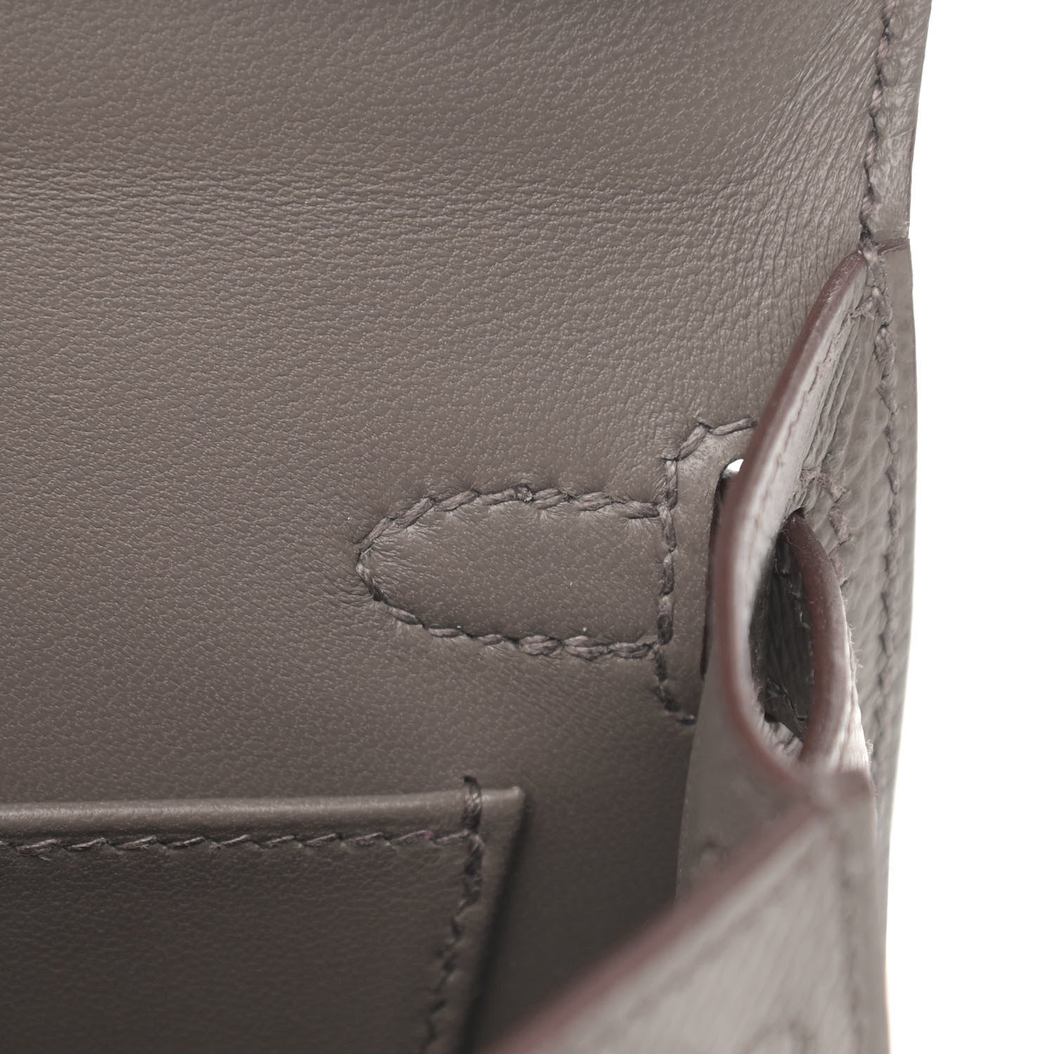 Hermes Epsom Mini Kelly Sellier 20 Etain 13 of 30
