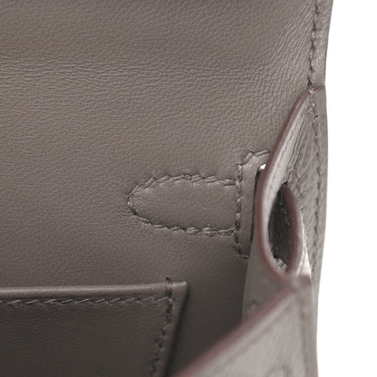 Hermes Epsom Mini Kelly Sellier 20 Etain 13 of 30