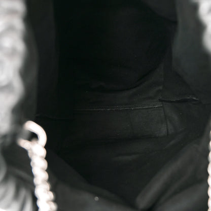 Saint Laurent Lambskin Teddy Drawstring Bag Black 5 of 9