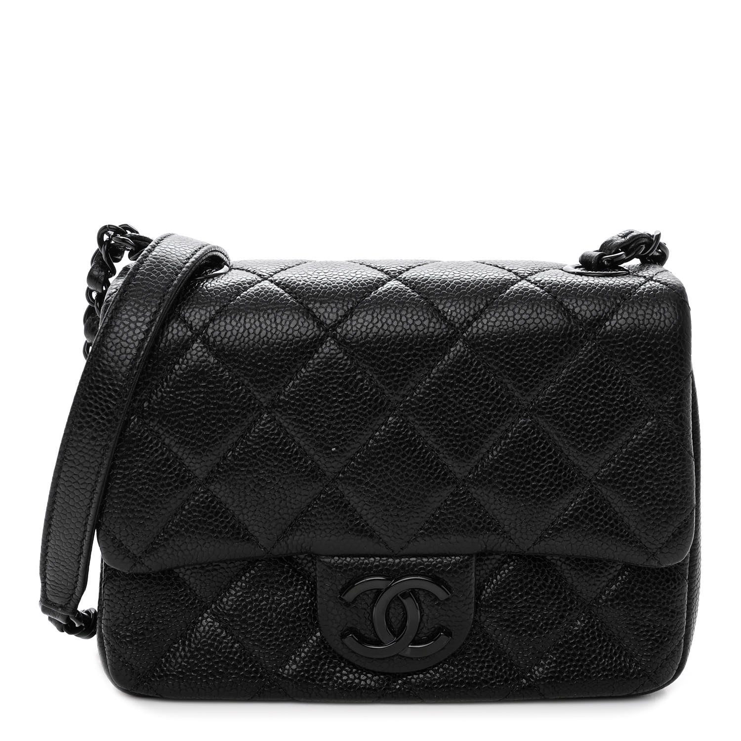 Chanel Caviar Quilted Incognito Mini Square Flap Black 1 of 11