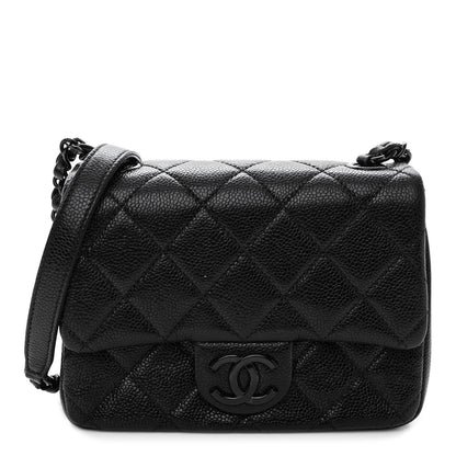 Chanel Caviar Quilted Incognito Mini Square Flap Black 1 of 11