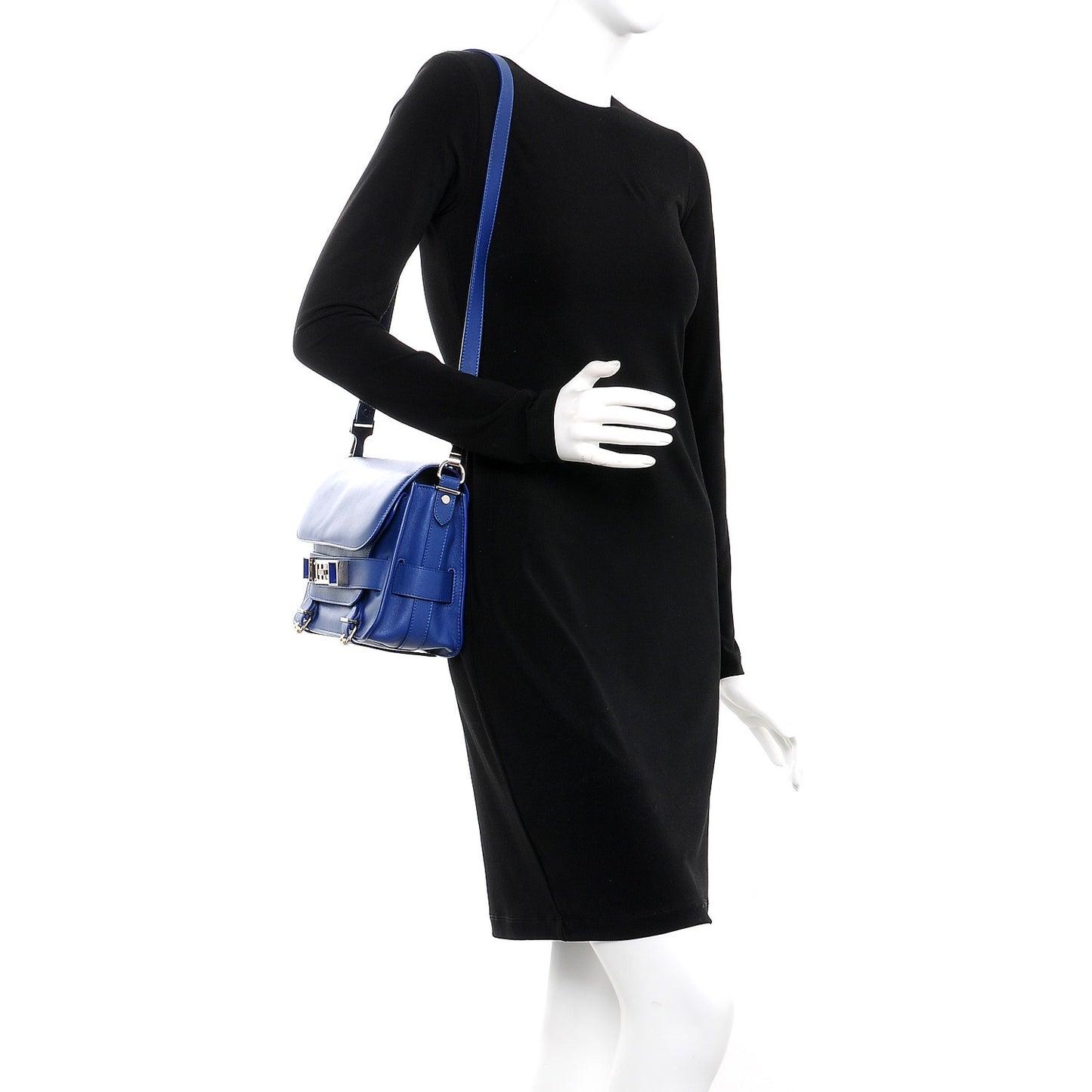 Smooth Calf PS11 Classic Shoulder Bag Royal Blue
