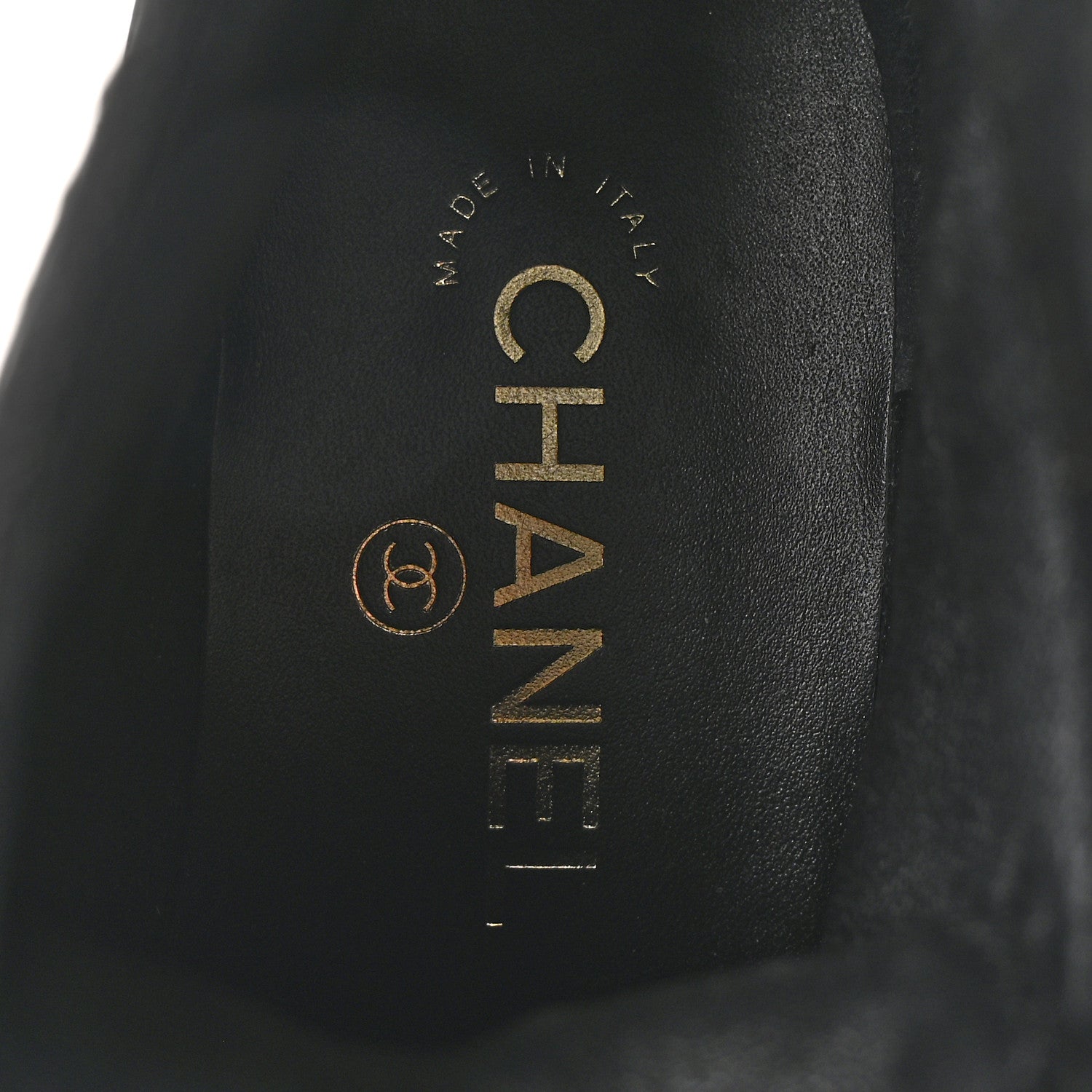 Chanel Shiny Calfskin Velvet Pearl Combat Short Boots 36 Black 7 of 12