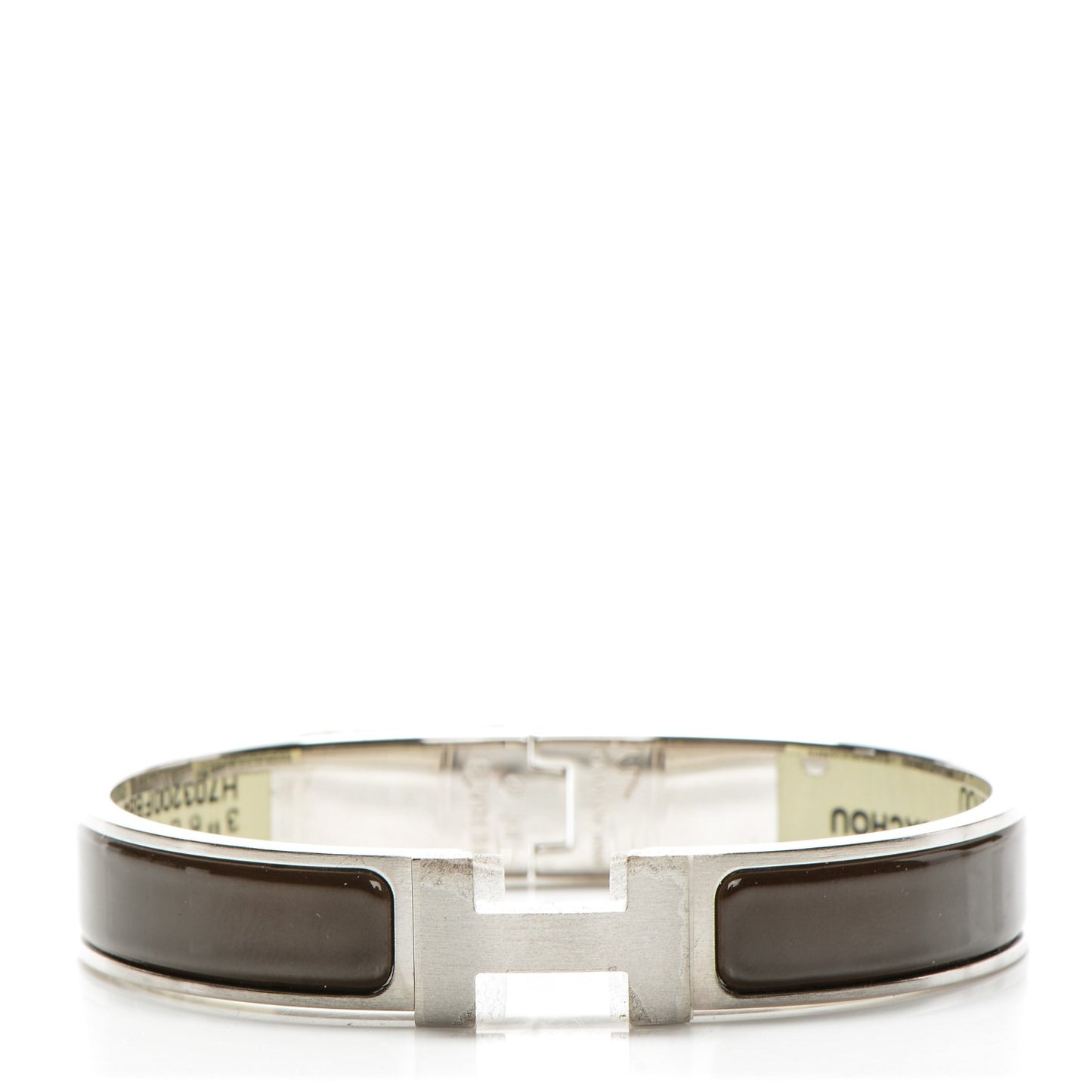 Enamel Narrow Clic Clac HH Bracelet GM Cachou