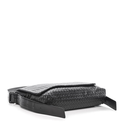 Bottega Veneta Nappa Intrecciato Messenger Bag Black 4 of 10