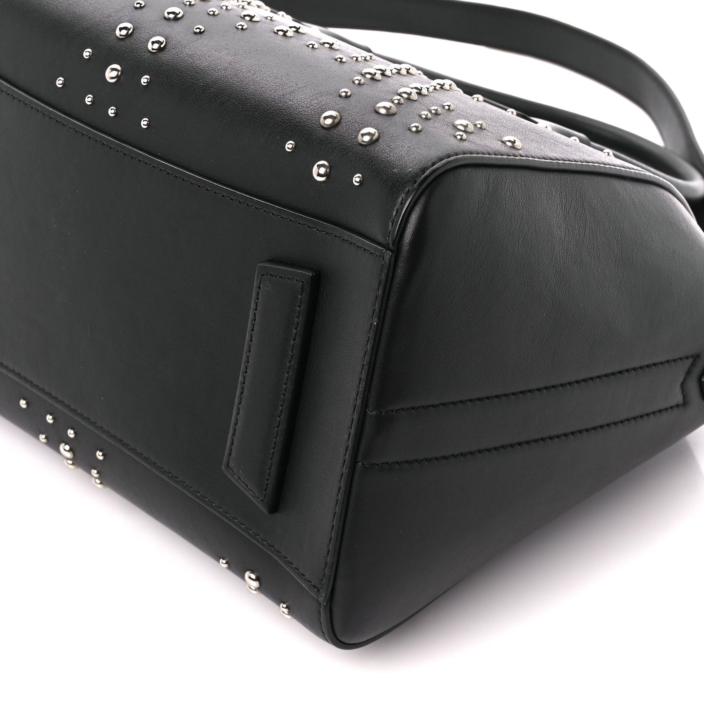 Smooth Calfskin Small Studded Antigona Black