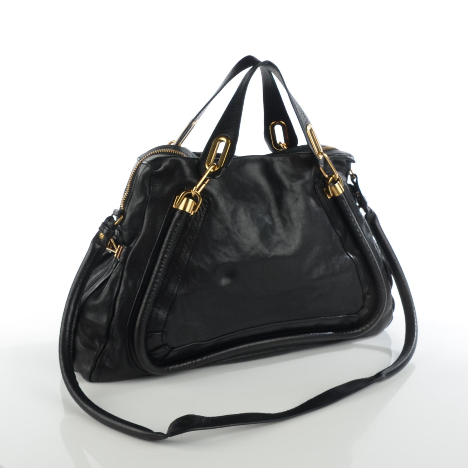 Chloe Calfskin Large Paraty Black 3 of 11