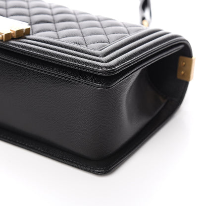 Chanel Caviar Quilted Medium Boy Flap Black 9 of 11