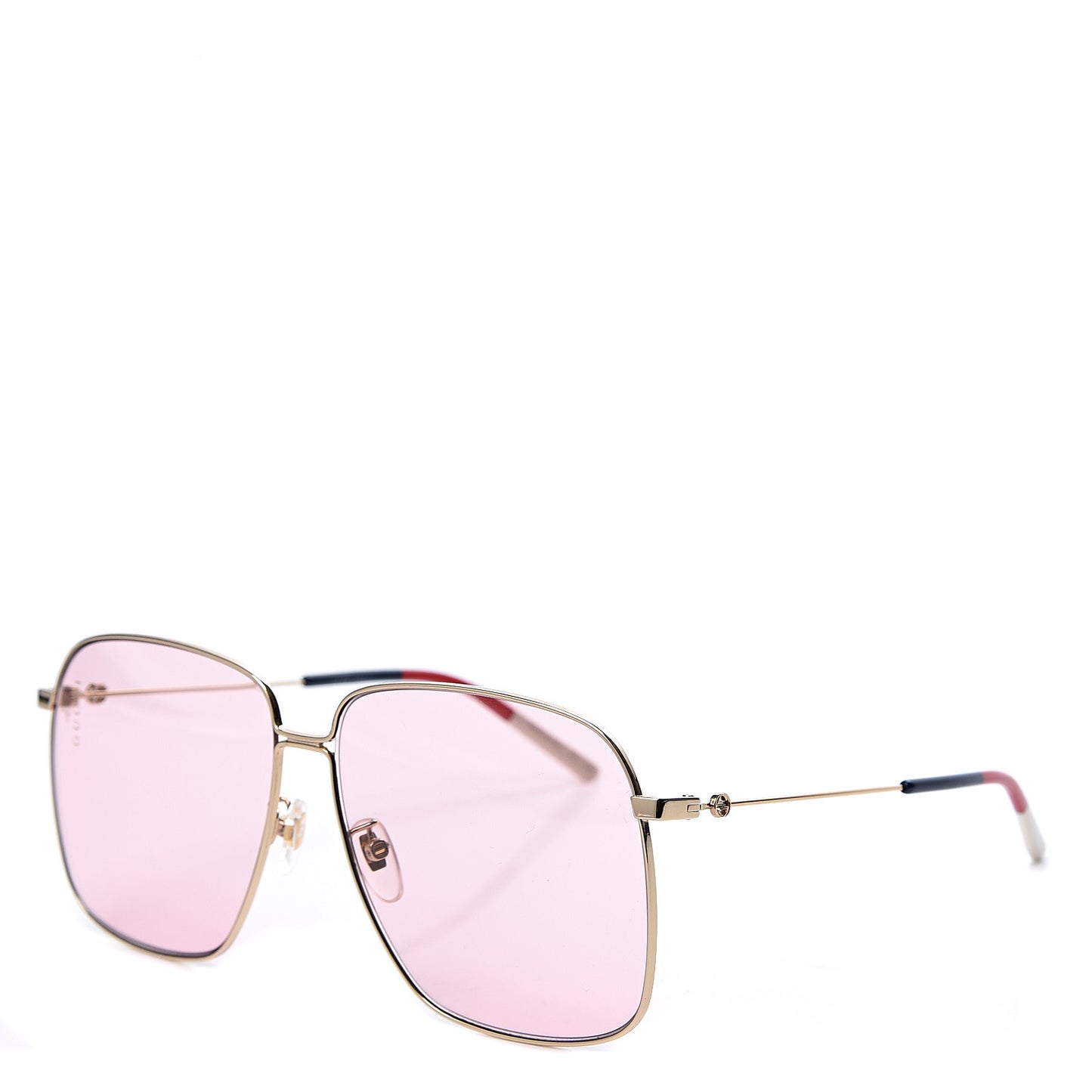 Rectangular Frame Interlocking G Sunglasses GG0394S Pink