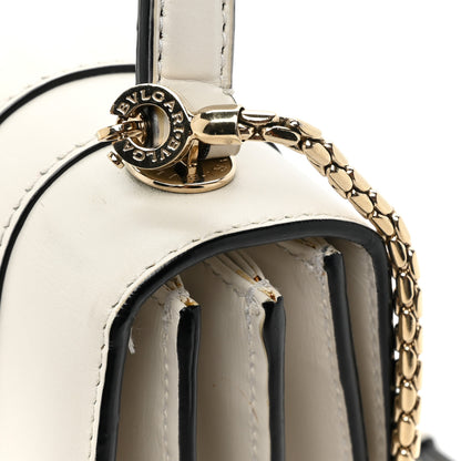 Bulgari Calfskin Serpenti Forever Top Handle White 18 of 19