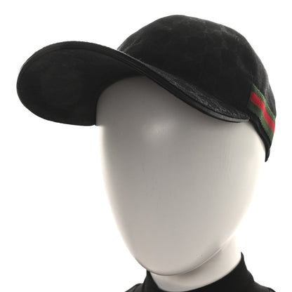 Gucci Monogram Web Baseball Hat XL Black 2 of 9