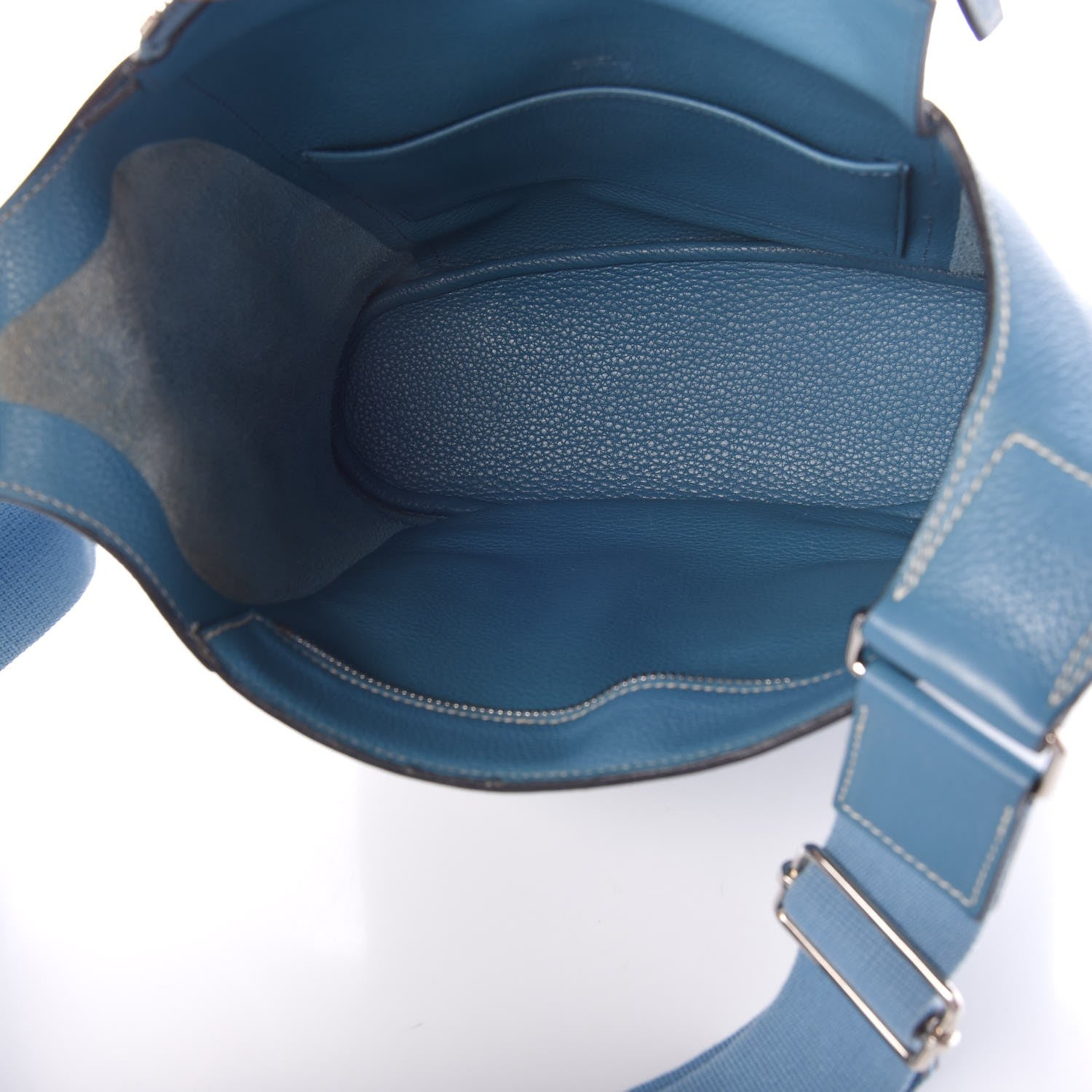 Hermes Taurillon Clemence Sac Good News PM Blue Jean 5 of 7
