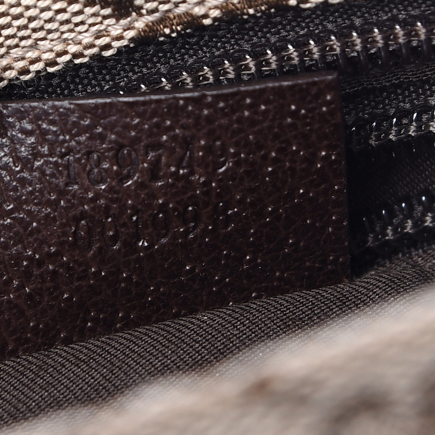 Monogram Web Small Flat Messenger Crossbody Dark Brown
