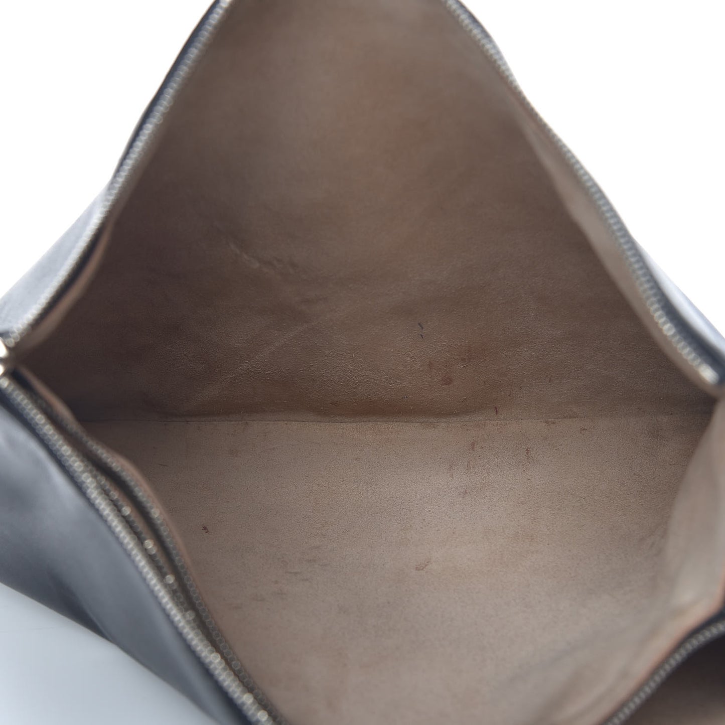 Lambskin Soft Trio Zipped Bag Black