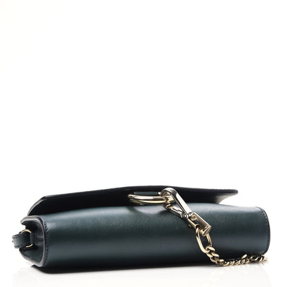 Chloe Suede Calfskin Mini Faye Shoulder Bag Intense Green 3 of 9