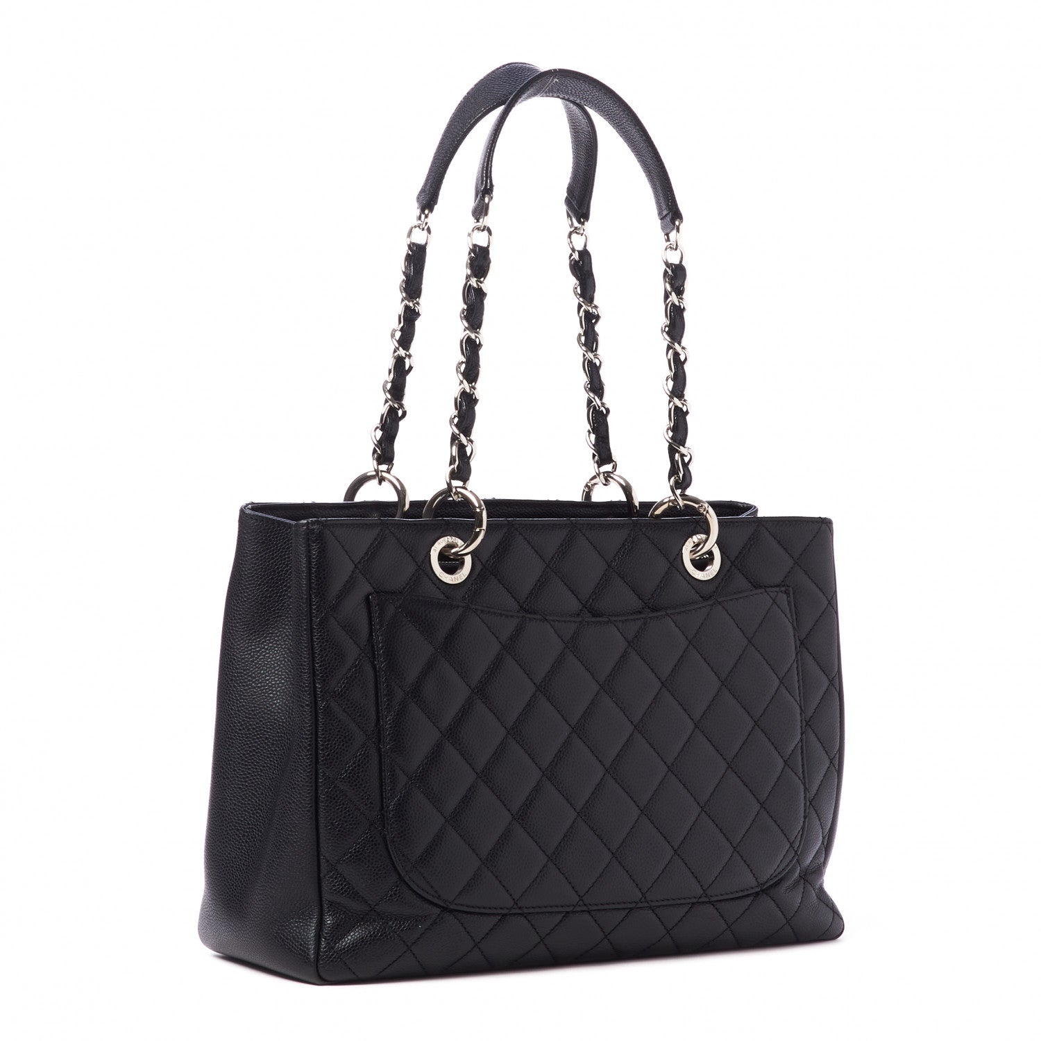 Chanel Caviar Quilted Grand Shopping Tote GST Black 3 of 10