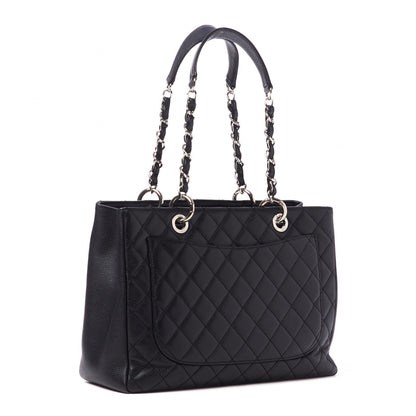 Chanel Caviar Quilted Grand Shopping Tote GST Black 3 of 10