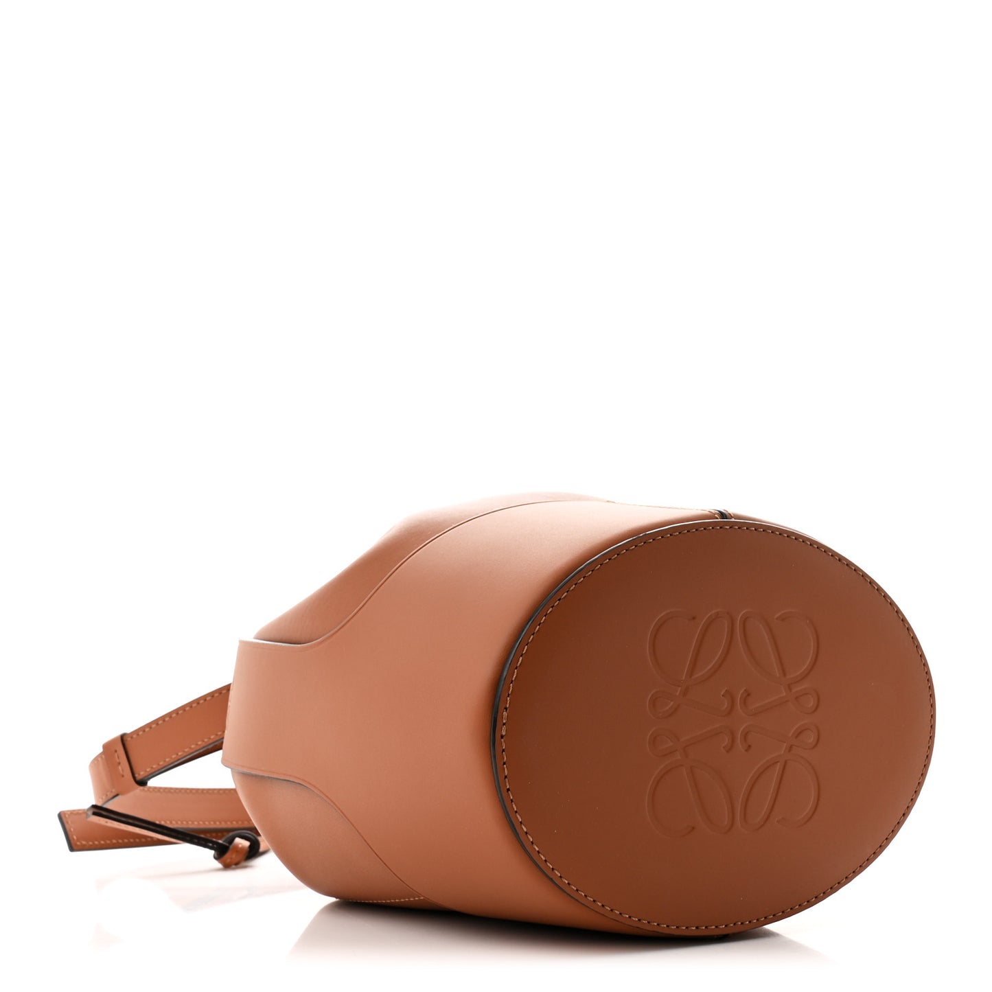 Calfskin Small Balloon Bucket Bag Tan