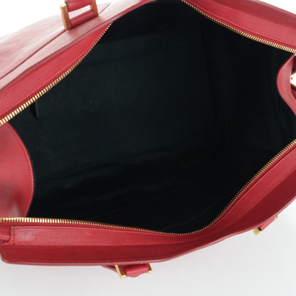 Saint Laurent Sheepskin Medium Cabas ChYc Red 5 of 7