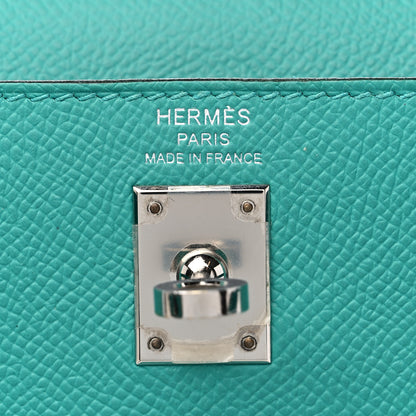 Hermes Epsom Kelly Sellier 25 Bleu Paon 6 of 9