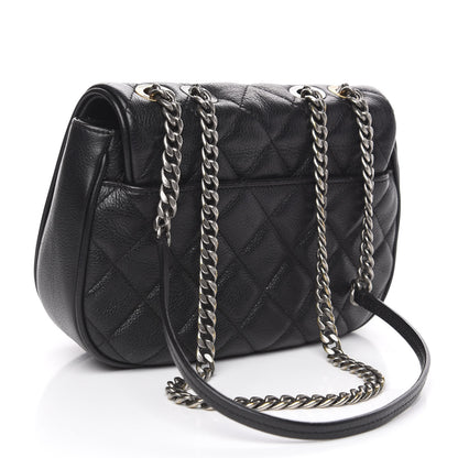 Chanel Calfskin Quilted Small Casual Pocket Messenger Flap Black 2 of 10