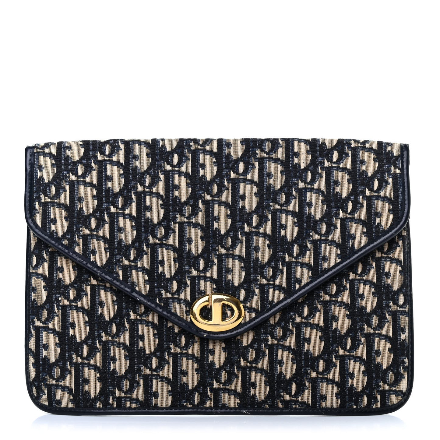 Monogram Envelope Flap Clutch Blue