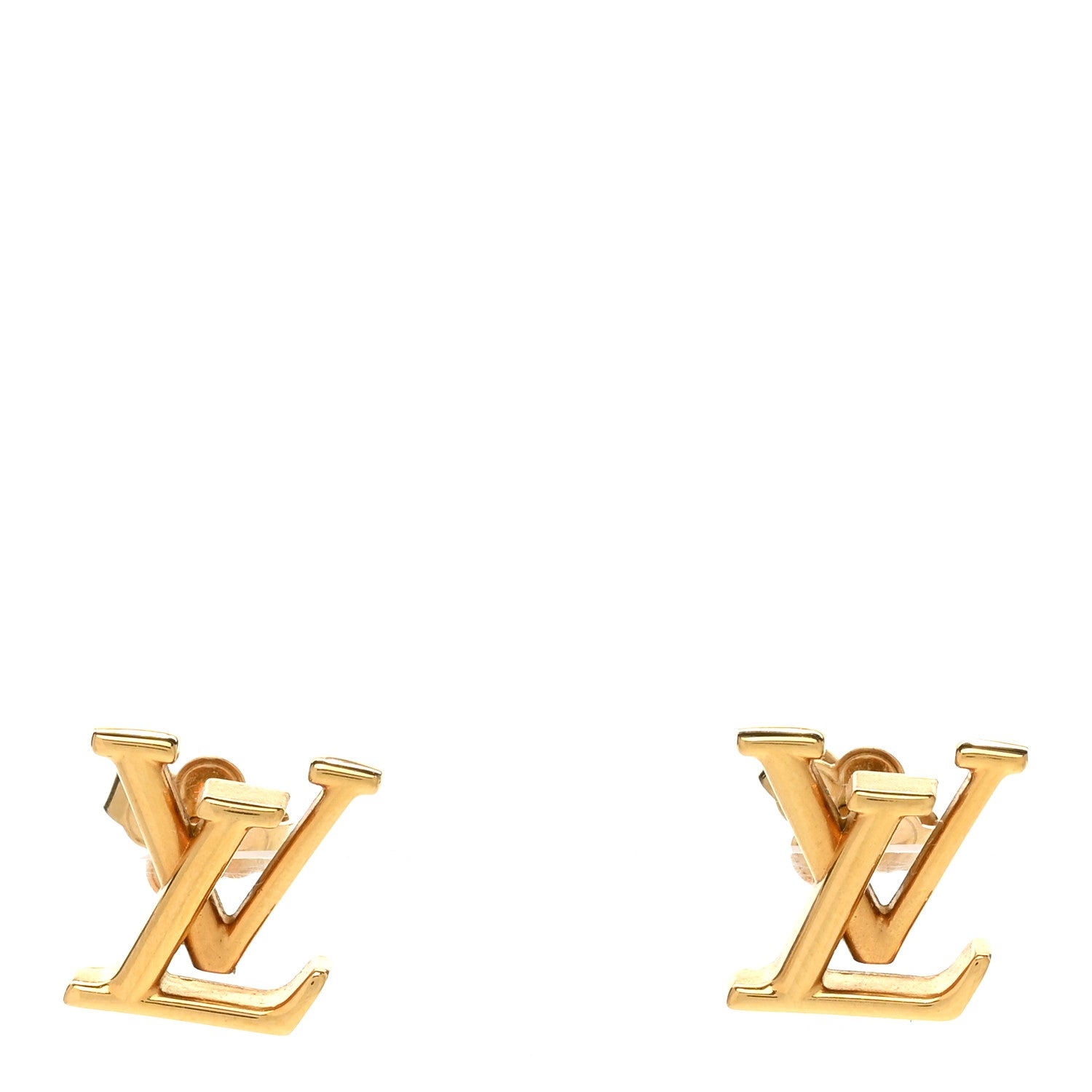 Louis Vuitton Metal LV Iconic Earrings Gold 1 of 6
