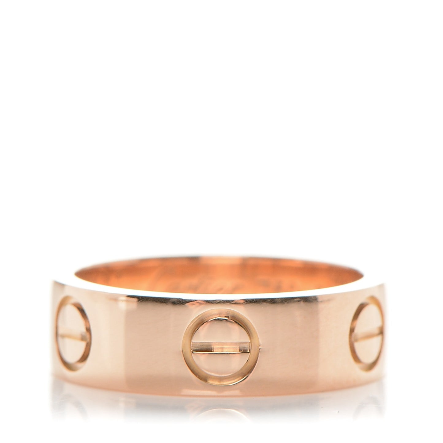18K Pink Gold 5.5mm LOVE Ring 50 5.25