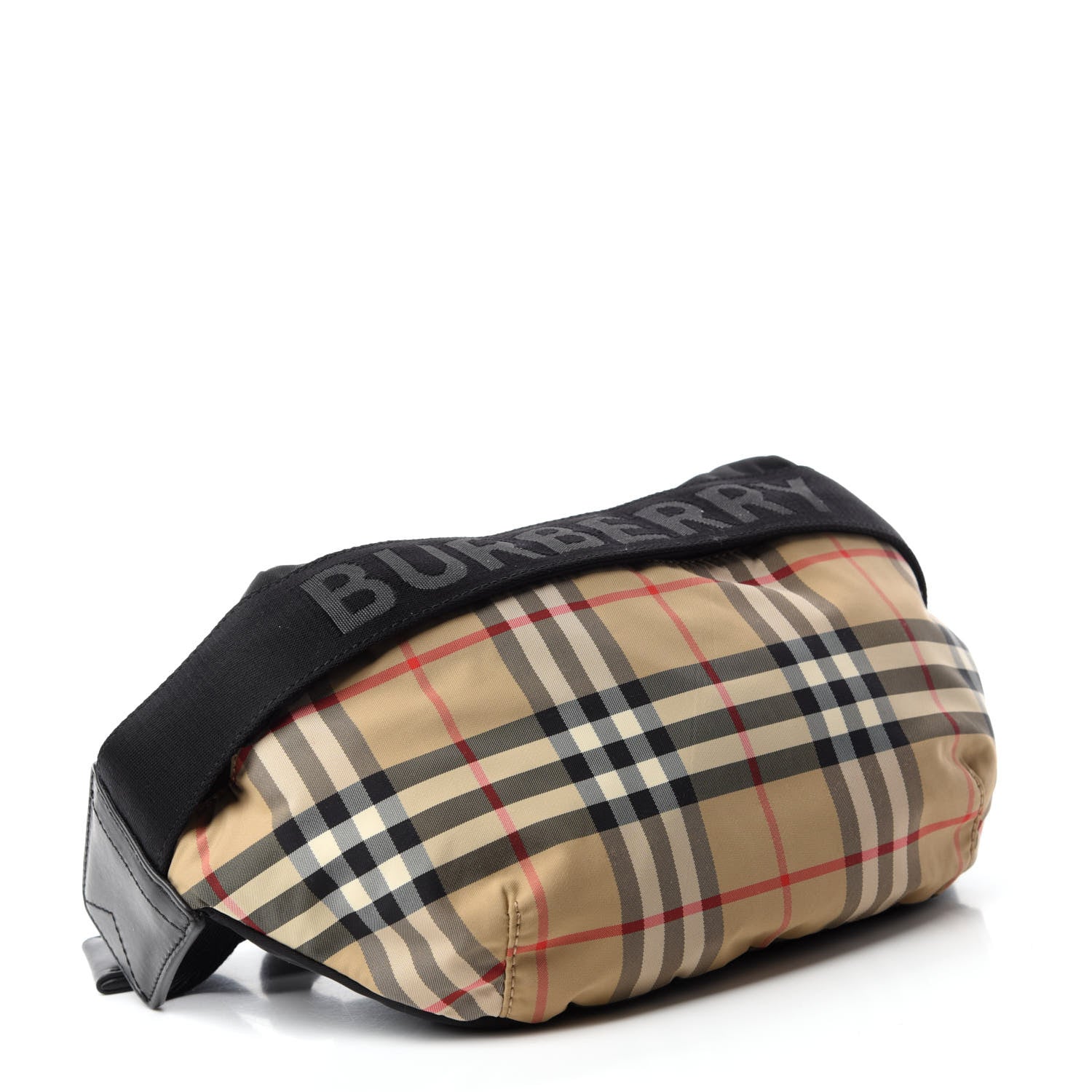 Burberry Nylon Vintage Check Sonny Bum Bag Archive Beige Black 4 of 9
