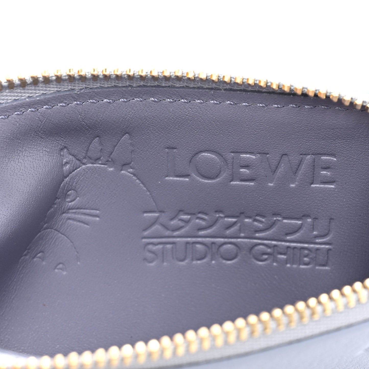 X HOWL'S MOVING CASTLE Classic Calfskin Markl Coin Cardholder Blueberry