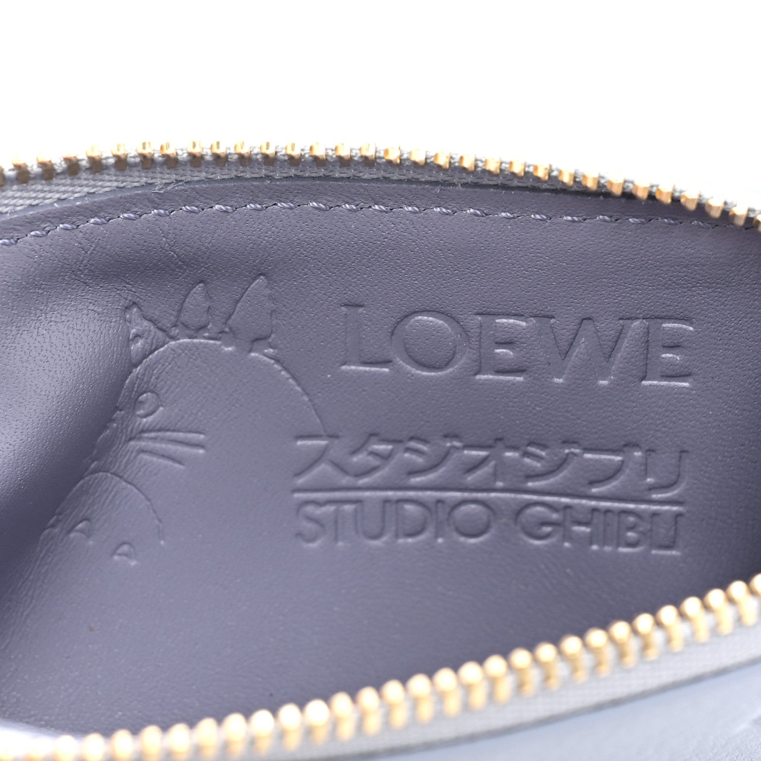 Loewe X HOWL'S MOVING CASTLE Classic Calfskin Markl Coin Cardholder Blueberry 7 of 11