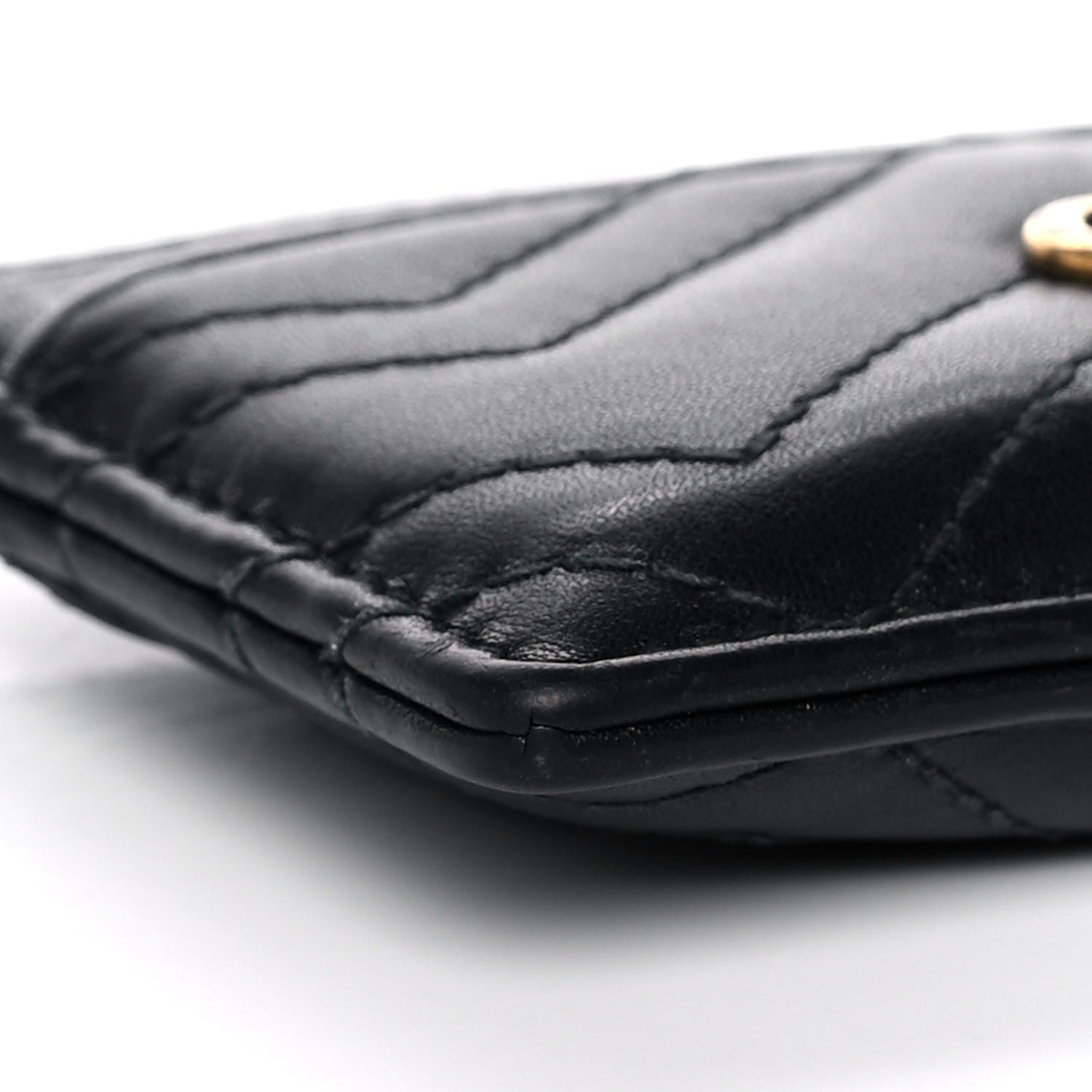 Gucci Calfskin Matelasse GG Marmont Card Holder Black 9 of 14