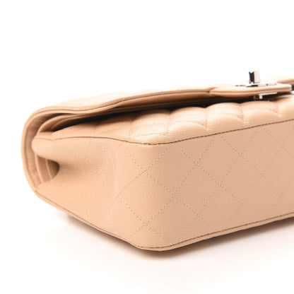 Chanel Caviar Quilted Medium Double Flap Beige 7 of 12