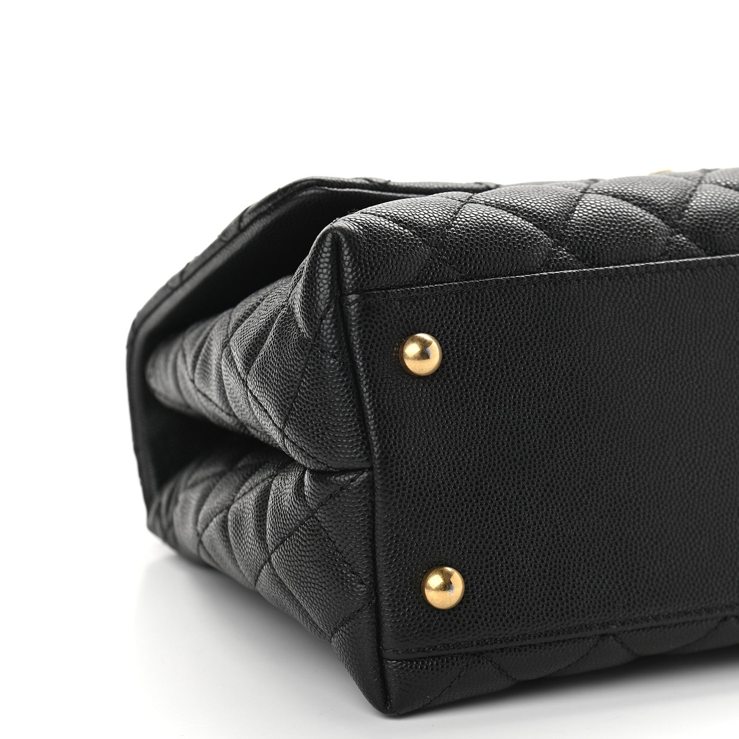 Chanel Caviar Quilted Small Coco Handle Flap Black 8 of 9