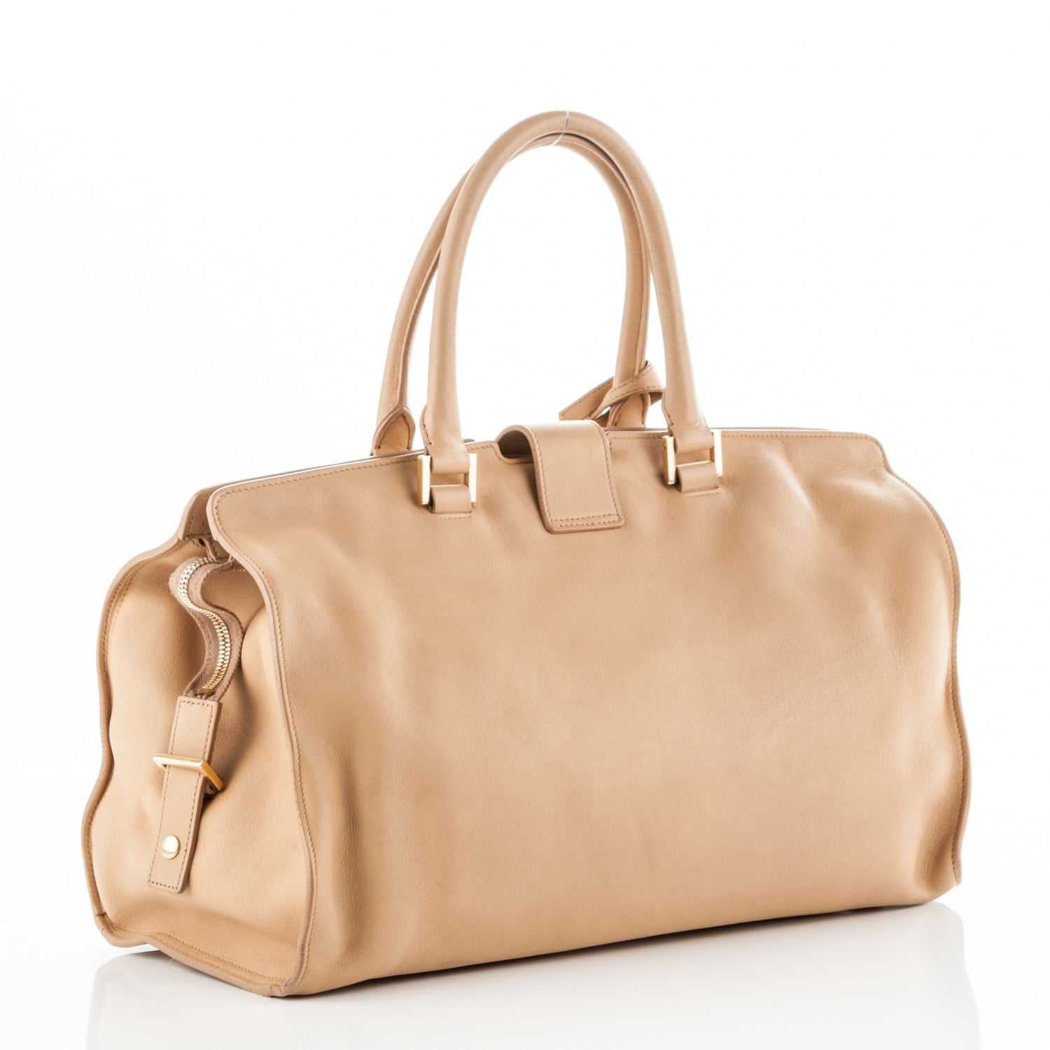 Saint Laurent Calfskin Medium Classic Y Cabas Beige 3 of 9