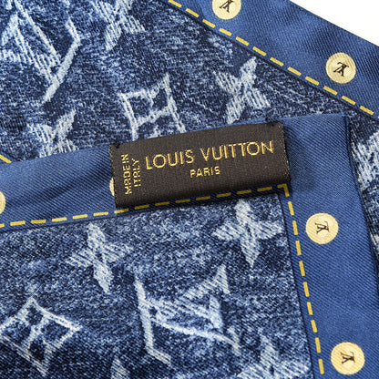Louis Vuitton Silk Monogram Denim Bandeau Blue 3 of 3