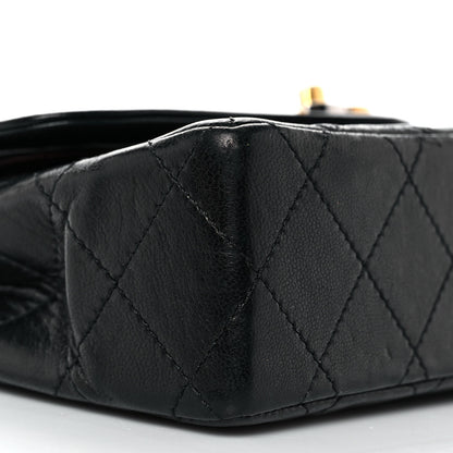 Chanel Lambskin Quilted Small Single Flap Black 8 of 10