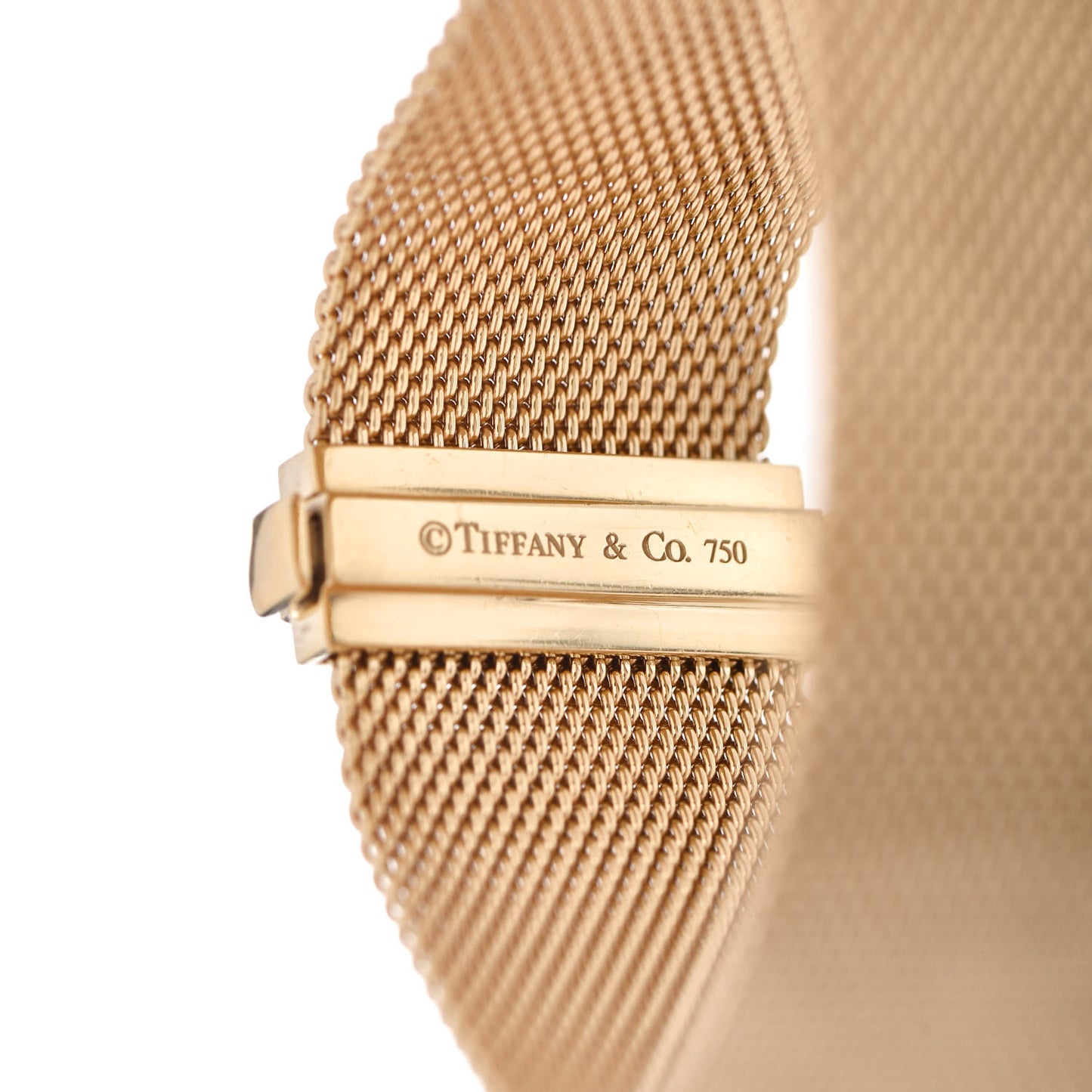 18K Yellow Gold Diamond Somerset Mesh Bracelet
