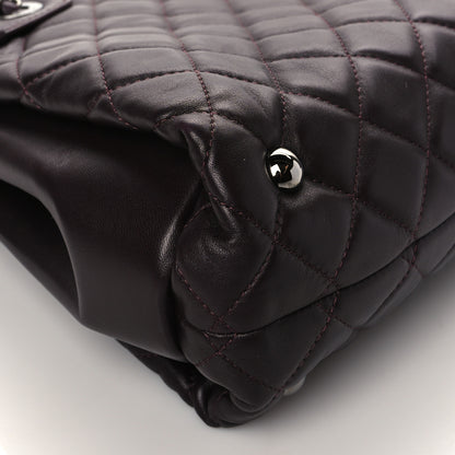 Chanel Lambskin Quilted Small Coco Loop Tote Burgundy 8 of 9