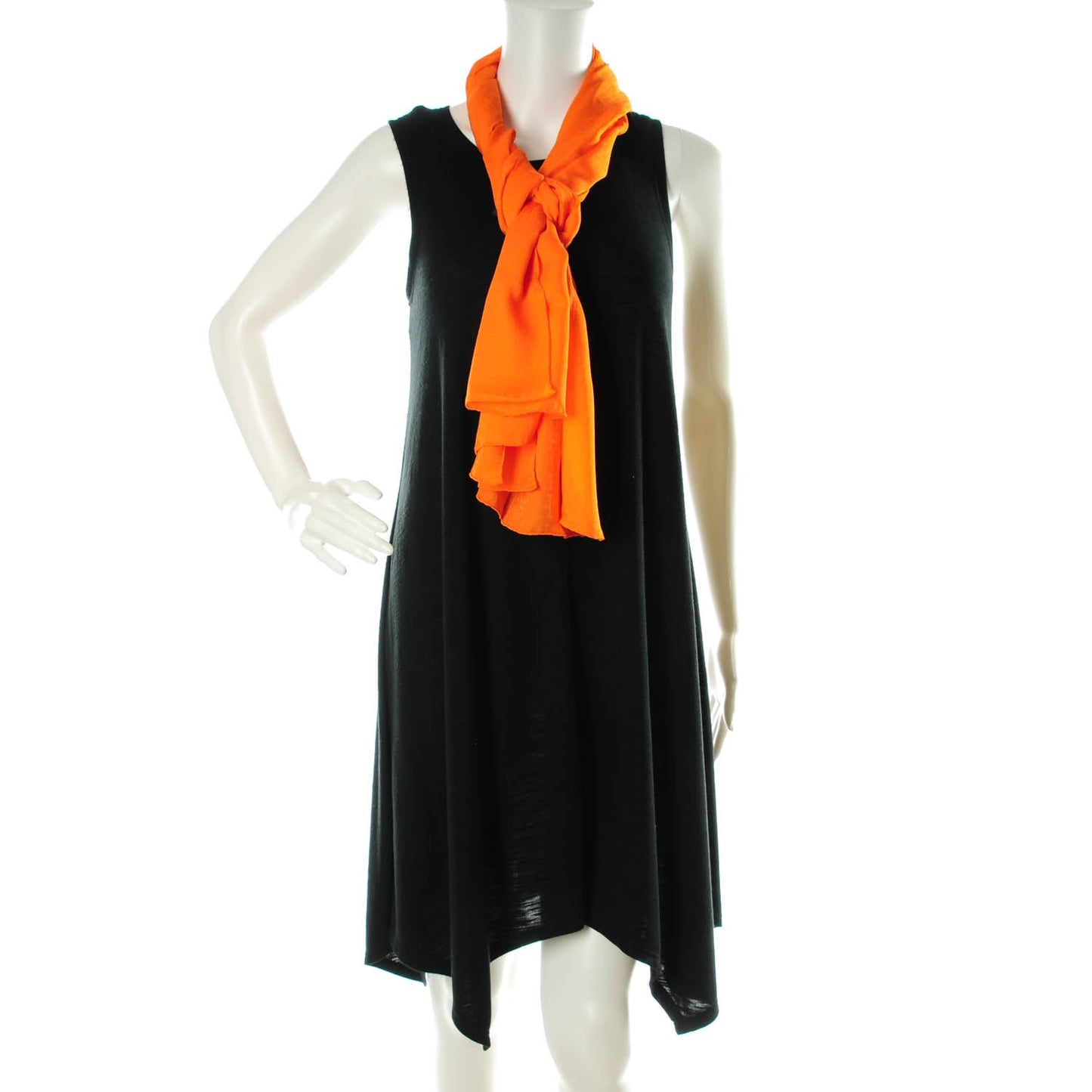 Silk H Logo Scarf Orange
