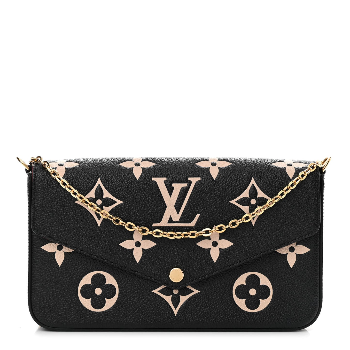 Empreinte Monogram Giant Felicie Pochette Black Beige