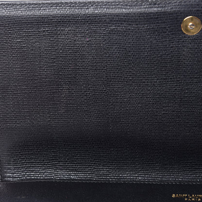 Saint Laurent Textured Calfskin Classic Y Ligne Clutch Black 11 of 15