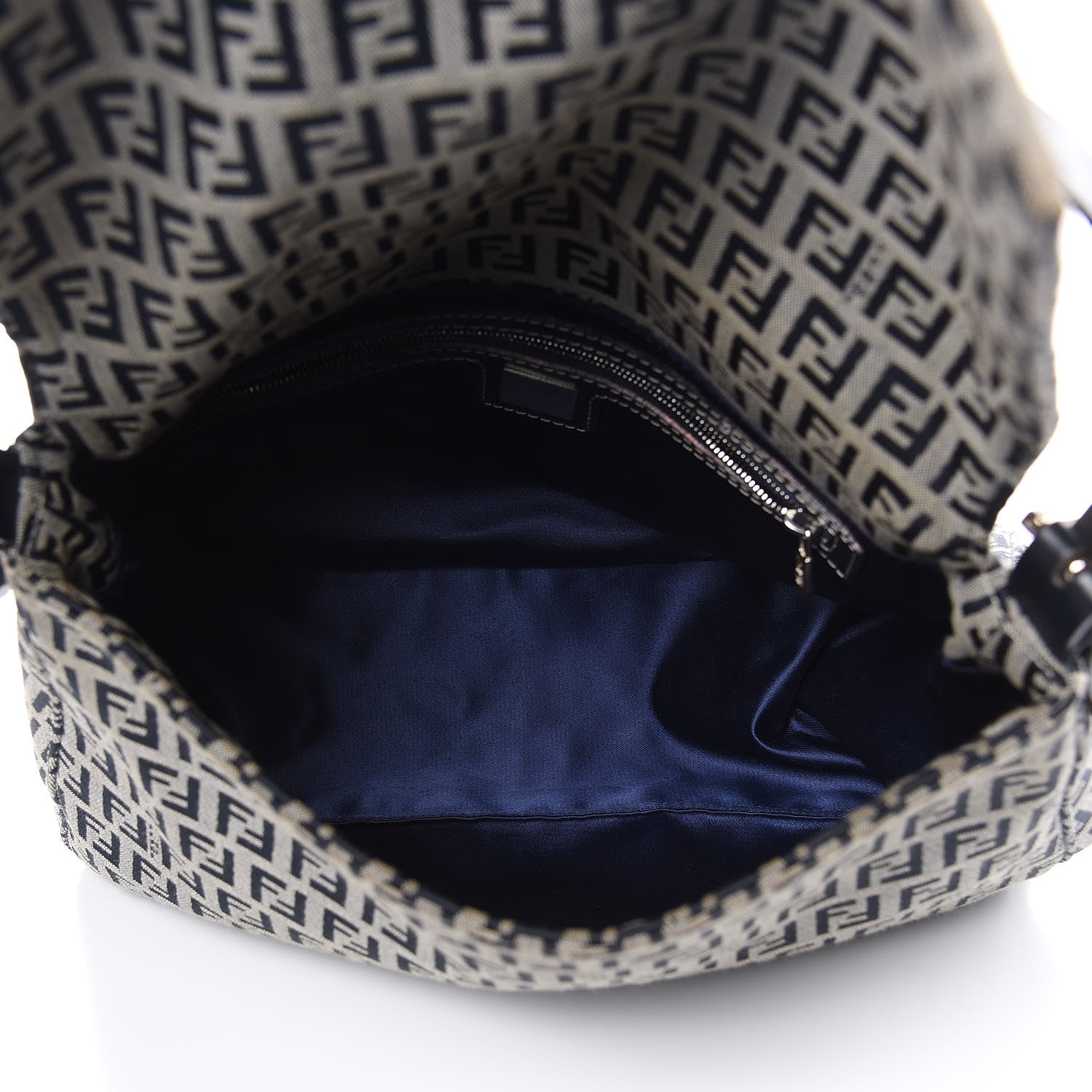 Fendi Zucchino Mama Baguette Navy 5 of 13