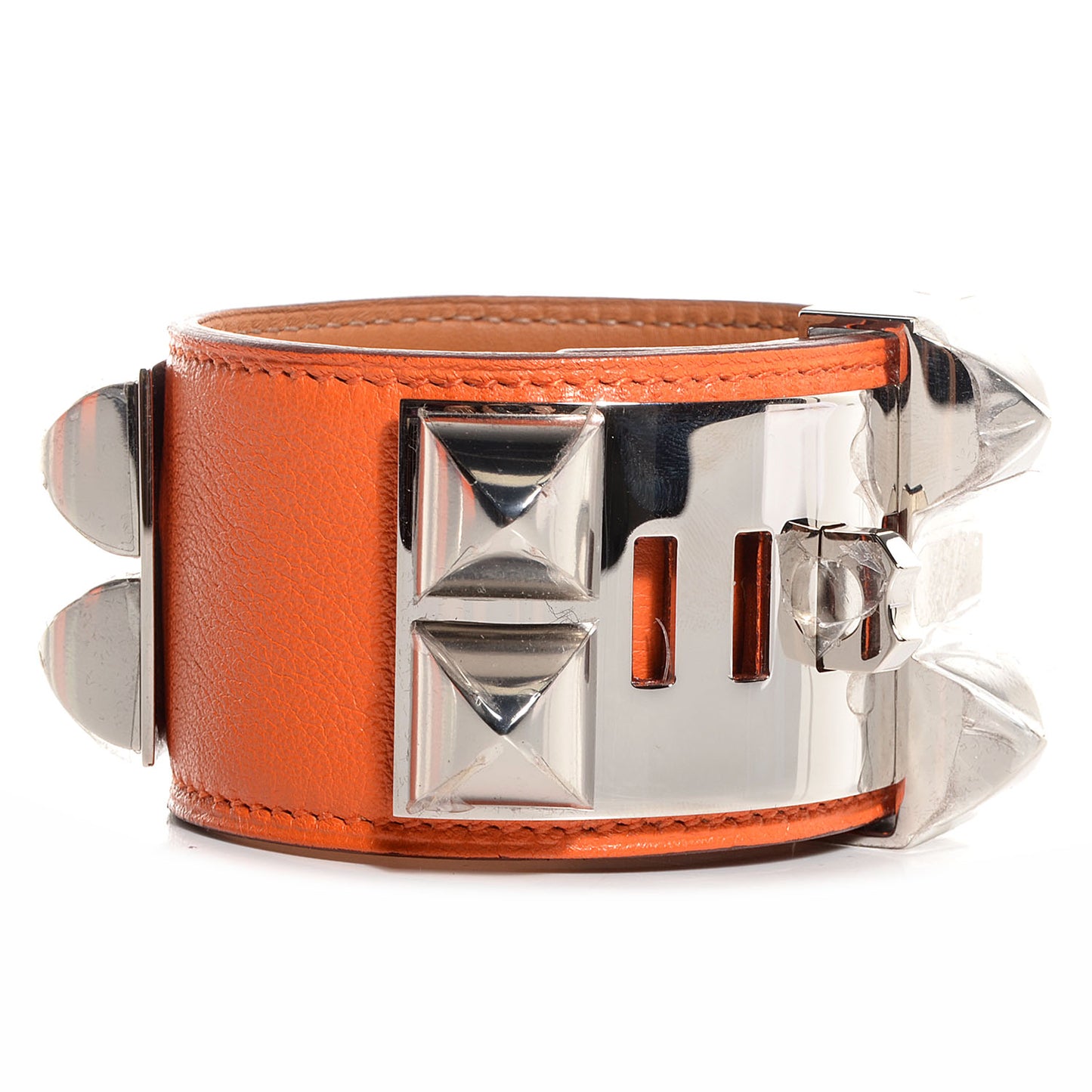 Veau Swift Collier de Chien CDC Small Bracelet Orange