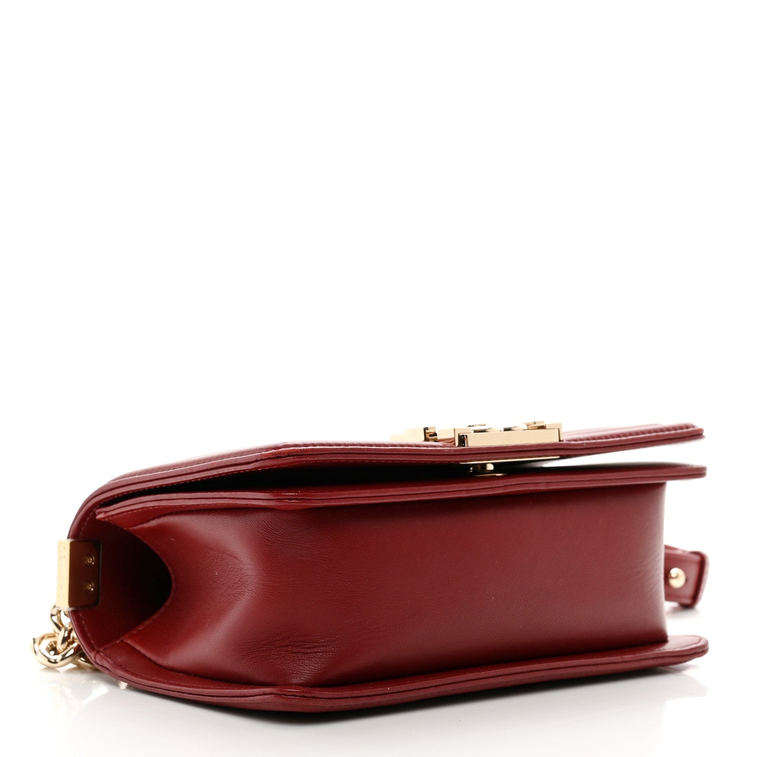 Chanel Lambskin Quilted Small Chain Detail Boy Flap Red 4 of 10