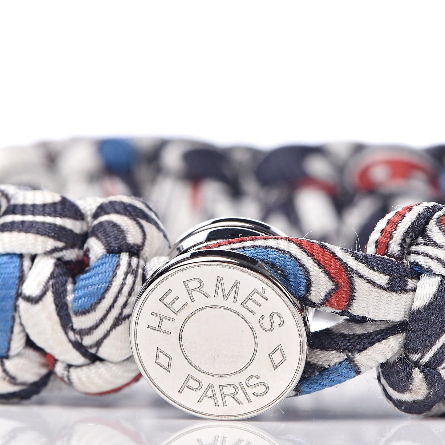 Silk Twill Kid Bracelet White Multicolor