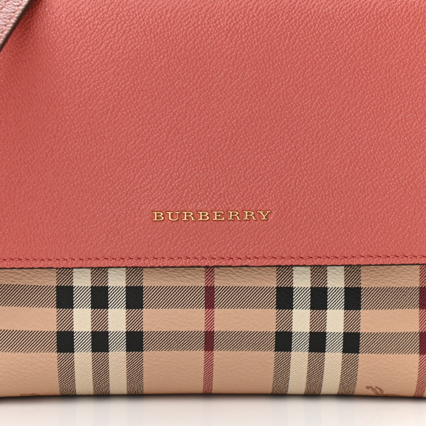 Derby Calfskin Haymarket Check Small Loxley Crossbody Cinnamon Red Multicolor