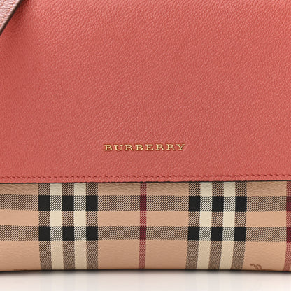 Burberry Derby Calfskin Haymarket Check Small Loxley Crossbody Cinnamon Red Multicolor 8 of 10