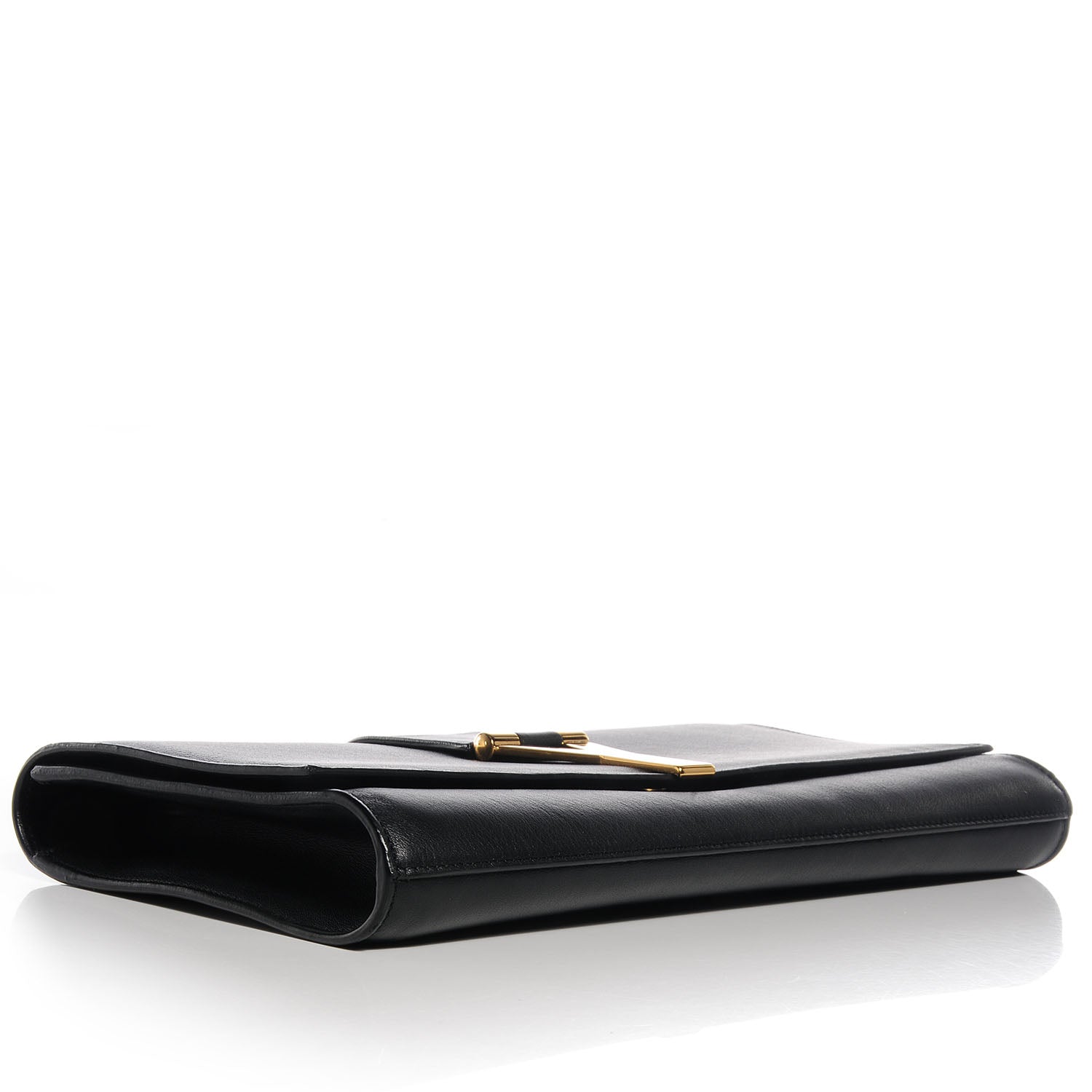 Saint Laurent Calfskin Classic Y Clutch Black 3 of 7