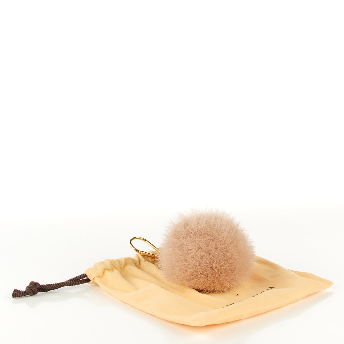 Mink Fur Fluffy Bag Charm Blush